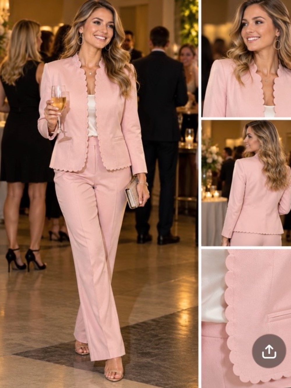 PINK SUIT: JACKET BY DALLAS SIZE 12/13; PANTS BY TAN JAY SIZE 12